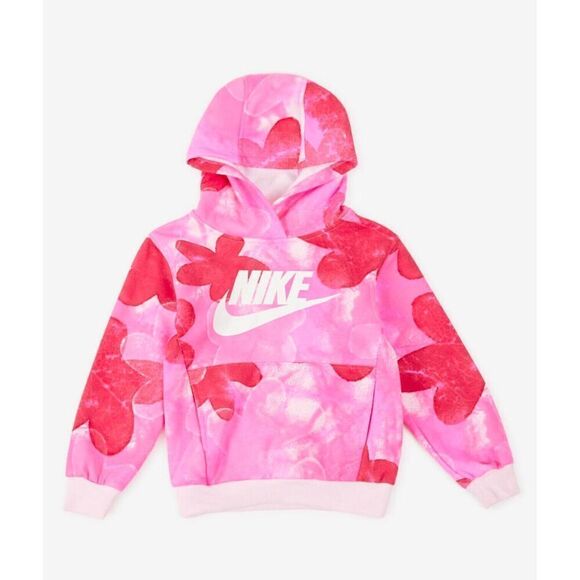 Nike Other - Girl's Nike Sci-Dye Club Pullover size 6 NWT Sweater Hoodie Kids Pink New